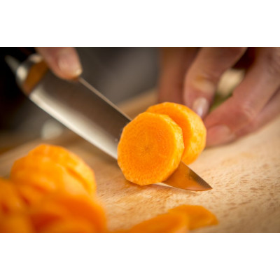 Кухонний ніж універсальний Tefal Ice Force, 11см, нержавіюча сталь, пластик, чорний