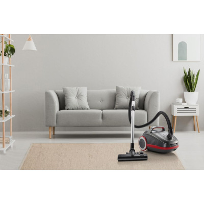 Gorenje Пилосос мішковий, 700Вт, 3л, HEPA, щітка Xpand Zone, turbo brush, телескоп, чорний графіт