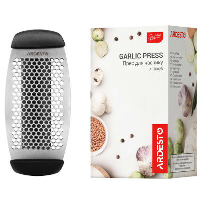 Прес для часнику ARDESTO Gemini, 12см, нержавіюча сталь, пластик, чорний