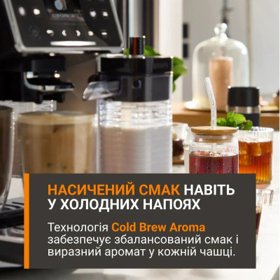 Кавомашина Krups Sensation Elite Hot & Cold 1.7л, зерно, автомат.капучинатор, авторецептів - 30, сірий Кавомашина Krups Sensation Elite Hot & Cold 1.7л, зерно, автомат.капучинатор, авторецептів - 30, сірий
