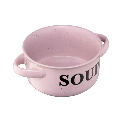 Бульонница ARDESTO Alcor, 550 мл, розовая, керамика Бульонница ARDESTO Alcor, 550 мл, розовая, керамика