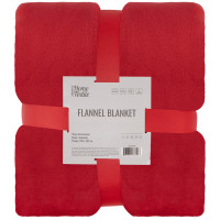 Плед ARDESTO Flannel 160х200см, 100% поліестер, червоний