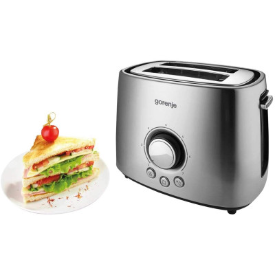 Тостер Gorenje 1000Вт, метал (T1000E)