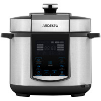 Мультиварка-скороварка Ardesto, 900Вт, чаша-5л, электронное упр., книга рецептов, металл/пластик, серый (MPC-P225)