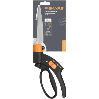 Ножиці для трави Fiskars Servo-System GS42, пряме лезо, 32.2см, 0.26кг