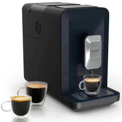 Кавомашина Krups My Coffee 1.5л, зерно, ОLED дисплей, авторецептів - 3, метал, чорний Кавомашина Krups My Coffee 1.5л, зерно, ОLED дисплей, авторецептів - 3, метал, чорний