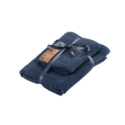 Набір рушників махрових ARDESTO Lotus, 50х90см, 70х140см, 2шт, 100% бавовна, синій Набір рушників махрових ARDESTO Lotus, 50х90см, 70х140см, 2шт, 100% бавовна, синій