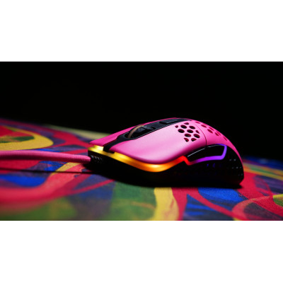 Миша Xtrfy M42, USB-A, RGB, рожевий