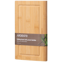 ARDESTO Дошка кухонна з жолобом Midori, 25х16х1.5см, бамбук ARDESTO Дошка кухонна з жолобом Midori, 25х16х1.5см, бамбук