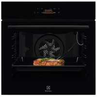 Духова шафа Electrolux електрична, 72л, A+, дисплей, конвекція, піроліз, телескопічні напрямні, чорний