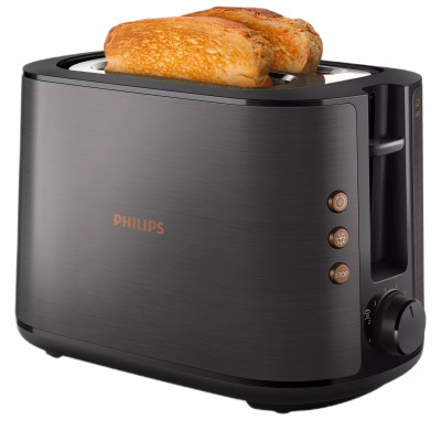 Тостер Philips Viva Collection 950Вт, нержав., подогрев, разморозка
