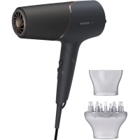 Фен Philips 5000 Series, 2300 Вт, 3 режими, дифузор, іоніз-я, хол. обдув, чорний