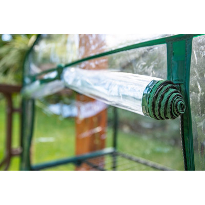 Neo Tools Парник складаний 95х69х49, 2 полиці, ПВХ плівка, прозорий