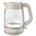 Електрочайник Tefal Morning Glass Kettle, 1.7л, скло, з підсвіткою, бежевий