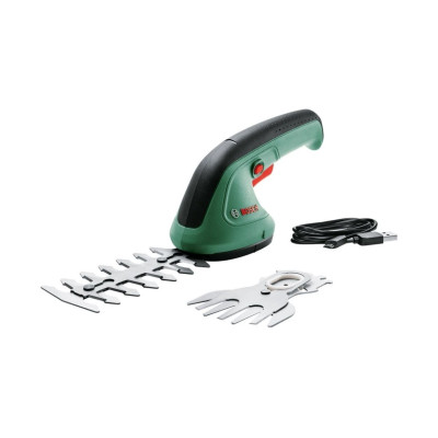 Кусторез аккумуляторный Bosch EasyShear 3.6В акб 1х1.5А-ч лезвие 12см шаг реза 8мм 0.5кг (0.600.833.303)