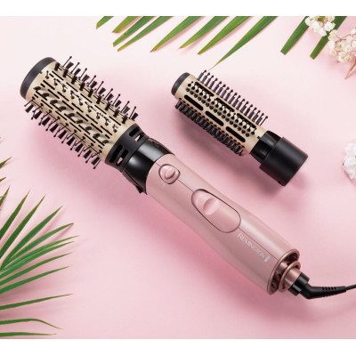 Фен-щітка Remington Coconut Smooth, 1000Вт, 2 режими, іонізація, хол. обдув, 2 насадки, чорно-рожевий Фен-щітка Remington Coconut Smooth, 1000Вт, 2 режими, іонізація, хол. обдув, 2 насадки, чорно-рожевий