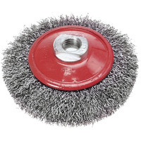 Verto Щітка дискова, рифлений дріт, 100мм, різьблення M14