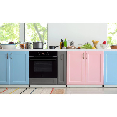 Духовка электр. Hansa, 60см, 65л, A, гриль, емаль легкого очищення, диспл., чорний Духовка электр. Hansa, 60см, 65л, A, гриль, емаль легкого очищення, диспл., чорний