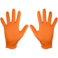 Neo Tools Рукавички робочі/медичні, перфоровані нітрилові, р.L, 50шт., помаранчевий Neo Tools Рукавички робочі/медичні, перфоровані нітрилові, р.L, 50шт., помаранчевий