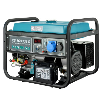 Генератор газобензиновий Konner&Sohnen KS 10000E G, LPG 230В, 8.0кВт, електростартер, 87кг Генератор газобензиновий Konner&Sohnen KS 10000E G, LPG 230В, 8.0кВт, електростартер, 87кг