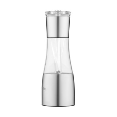Млинок для солі та перцю 2 в 1 ARDESTO Gemini, 140мл, акрил, нержавіюча сталь, прозорий Млинок для солі та перцю 2 в 1 ARDESTO Gemini, 140мл, акрил, нержавіюча сталь, прозорий