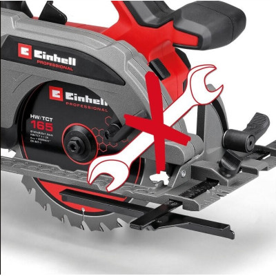 Пила дискова акумуляторна Einhell TP-CS 18/165 Li BL-Solo 18В 5000об/хв 165х20мм 2.95кг без АКБ та ЗП