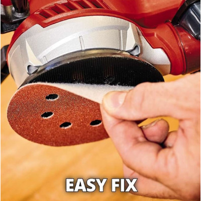 Шліфмашина ексцентрикова Einhell TE-RS 40 E400Вт 125мм 12000-24000кол/хв 1.87кг Шліфмашина ексцентрикова Einhell TE-RS 40 E400Вт 125мм 12000-24000кол/хв 1.87кг