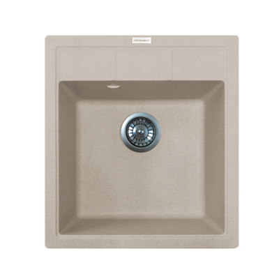 Мийка кухонна Adamant Brick, штучний камінь, квадрат, без крила, 460x515x200мм, чаша - 1, врізна, Avena