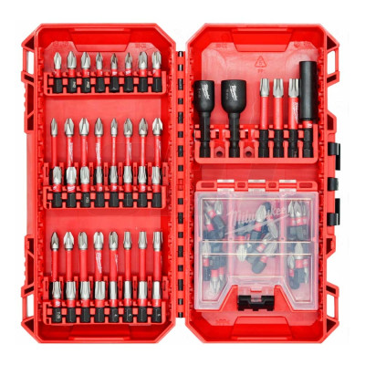 Біти Milwaukee Shockwave, сталь, кейс, набір 70шт Біти Milwaukee Shockwave, сталь, кейс, набір 70шт