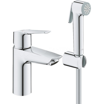 Одноважільний змішувач GROHE QuickFix Start для раковини, S-розміру із гігієнічним душом, хром Одноважільний змішувач GROHE QuickFix Start для раковини, S-розміру із гігієнічним душом, хром
