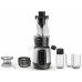 Соковитискач Tefal Ultra Juice шнековий 200Вт, чаша-6л, жмих-0.8л, пластик, сріблясто-чорний