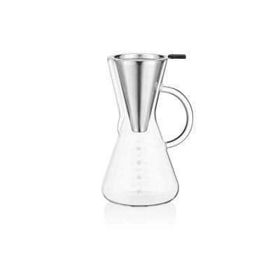 ARDESTO Кемекс для заварювання кави з фільтром Black Mars, 600 мл, боросилікатне скло ARDESTO Кемекс для заварювання кави з фільтром Black Mars, 600 мл, боросилікатне скло