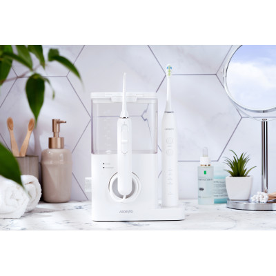 Іригатор ARDESTO стаціонарний+електрична зубна щітка, чаша 600 мл, від мережі , 3 насадки, білий Іригатор ARDESTO стаціонарний+електрична зубна щітка, чаша 600 мл, від мережі , 3 насадки, білий