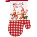 Рукавичка ARDESTO Christmas Gingerbread 18х30см, 100% поліестер (верх), 100% бавовна (низ), червоний