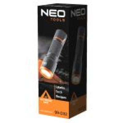 Neo Tools Ліхтар ручний, 200 люмен, 3 Вт, LED COB, алюмінієвий, 3xAA, IP20 Neo Tools Ліхтар ручний, 200 люмен, 3 Вт, LED COB, алюмінієвий, 3xAA, IP20