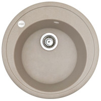 Мийка кухонна Adamant Sun, штучний камінь, кругла, без крила, 510x200мм, чаша - 1, врізна, Avena