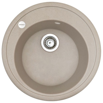 Мийка кухонна Adamant Sun, штучний камінь, кругла, без крила, 510x200мм, чаша - 1, врізна, Avena