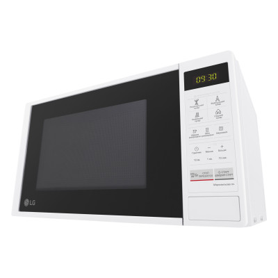 Микроволновая печь LG, 20л, электронное управление, 700Вт, дисплей, белый (MS2042DY) Микроволновая печь LG, 20л, электронное управление, 700Вт, дисплей, белый (MS2042DY)