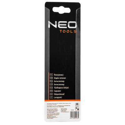 Антистеплер Neo Tools, знімач для всіх скоб