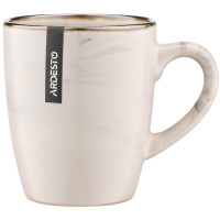 ARDESTO Чашка Marmo, 390 мл, бежевий, кераміка