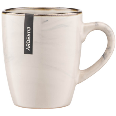 ARDESTO Чашка Marmo, 390 мл, бежевий, кераміка ARDESTO Чашка Marmo, 390 мл, бежевий, кераміка