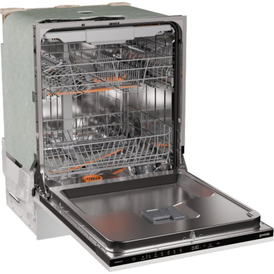 Gorenje Посудомийна машина вбудовувана, 16компл., A+++, 60см, AquaStop, автоматичне відчинення, сенсорн.упр, 3и кошики, білий