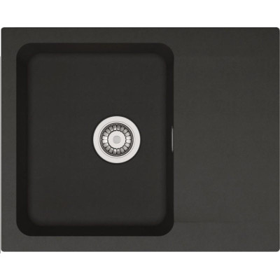 Мийка кухонна Franke Orion, тектонайт, прямокутник, з крилом, 620х500х180мм, чаша - 1, накладна, OID 611-62, чорний