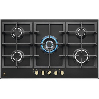Варильна поверхня Electrolux газова, 90см, чавун, чорний