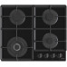 Варильна поверхня Gorenje газова на склі, 60см, чавун, чорний