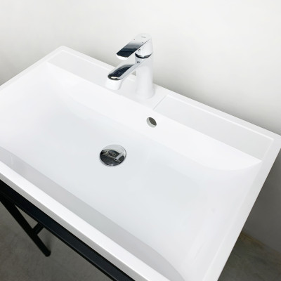 Раковина, умивальник Adamant STRENG NEW, штучний камінь, прямокут., з отвором для змішувача, з отвором для переливу, 690x410x123мм, накладний, білий Раковина, умивальник Adamant STRENG NEW, штучний камінь, прямокут., з отвором для змішувача, з отвором для переливу, 690x410x123мм, накладний, білий