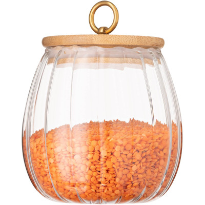 ARDESTO Банка для зберігання Fresh Vintage 750 мл, скло, бамбук ARDESTO Банка для зберігання Fresh Vintage 750 мл, скло, бамбук