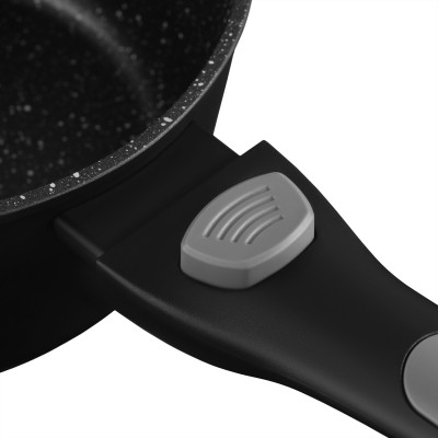 Ківш зі скляною кришкою ARDESTO Gemini Bari, 1.3л, алюміній, чорний Ківш зі скляною кришкою ARDESTO Gemini Bari, 1.3л, алюміній, чорний