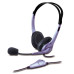 Гарнитура ПК стерео Genius HS-04S, 2х mini-jack, 2м, фиолетовый (31710025100)
