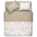 КПБ 1,5сп ARDESTO Gloria, підковдра 160х220см, простирадло 160х220см, наволочки (2) 50х70см, 100% бавовна, сатин, квіти, бежевий